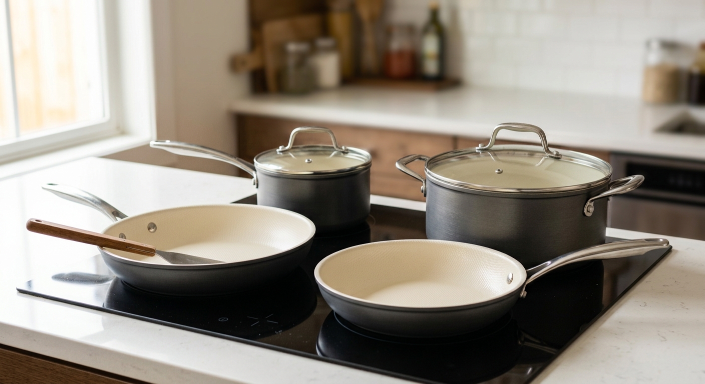 Frywave Pro 15-Piece Cookware Set with non-stick pans and pots